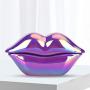 Bewinner1 Home Landline Phone,Creative Purple Lips Shape Desktop Landline, European Style Electroplate Corded Telephones,Novel Portable Telephone with Number Storage for Home Office …