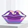 Richer-R Corded Telephone,Creative Purple Lips Telephone Electroplate Desktop Landline Phone for Home Office,Lovely Purple Landline Telephone Perfect for Home Decoration