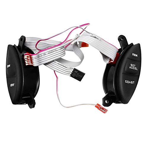 Ford Ranger Explorer Steering Wheel Cruise Control Switch Button Kit, F87Z9C888BB Fits Ford 1998-2003 Ranger, 2001-2005 Explorer Sport Trac, F150, Mercury Mountaineer, Mazda B3000