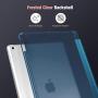 Fintie Case with Pencil Holder for iPad 8th Gen (2020) / 7th Generation (2019) 10.2 Inch - Slim Shell Hard Case with Translucent Frosted Stand Back Cover, Supports Auto Wake/Sleep, Teal