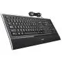 Logitech Illuminated Ultrathin Keyboard K740 with Laser-Etched Backlit Keyboard and Soft-Touch Palm Rest - Black