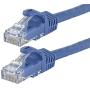 Monoprice Flexboot Cat6 Ethernet Patch Cable - Network Internet Cord - RJ45, Stranded, 550Mhz, UTP, Pure Bare Copper Wire, 24AWG, 75ft, Blue