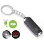 Mini Flashlight Keychain LED Torch with Micro USB Rechargeable Tiny Flashlight,150 Lumen Inbuilt Magnet Sticking Small Pocket Torch for Camping, Hiking, Emergency (Dick Black)