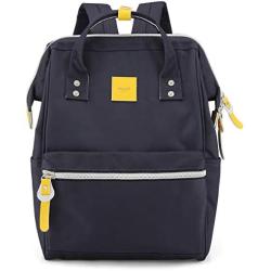 Himawari Laptop Backpack Travel Backpack With USB Charging Port Large Diaper Bag Doctor Bag School Backpack for Women&Men (1881-Navy Blue）