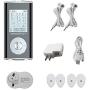 HealthmateForever 15 Modes Best Muscle Stimulator tens EMS nmes Unit Machines Electric Electronic Pulse Massagers for Lower Back Sciatica Hip Pain HM15GAB (Black) +2 Wi9 Wireless Kits