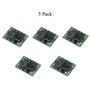 Boscoqo Mini MP1584RN DC-DC Buck Converter Adjustable Voltage Regulators Step Down Module Board 5 Pack from 12V to 5V 3.3V from 24V to 12V 9V 5V 3V Stable Output 3A Power Led Battery Cooling Fans