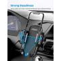 Mpow Car Phone Mount, Air Vent Phone Holder, 3-Level Adjustable Clip, Upgrade Clamp Arm, One Button Release, Rotatable Phone Mount Compatible iPhone 12 11 Pro MAX XS XR X 8 7 6Plus Galaxy S20 Etc