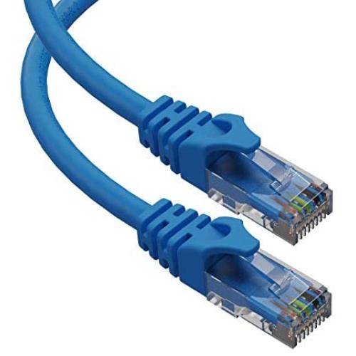 Cat6 Ethernet Cable, 20 ft - RJ45, LAN, UTP CAT 6, Network Cord, Patch, Internet Cable - 20 Feet - Blue