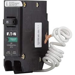 Eaton BRN115AF Combo Arc Fault Circuit Breaker, Type BR 1, 15A - Quantity 1