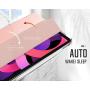 MoKo Case Fit New iPad Air 4th Generation 2020 - iPad Air 4 Case 10.9 inch Slim Lightweight Shell Stand Cover with Translucent Frosted Back Protector for iPad Air 4, Auto Wake/Sleep,Rose Gold