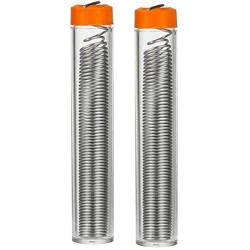 Rosin Core Solder Wire, Tin Lead 63/37, Sn63 - Pb37, Pocket Pack Wire Solder, Diameter 0.031'' 0.8mm, Net Weight 0.35oz 10g, For Electrical Soldering Tools (2-pack)