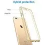 JETech Case for iPhone 6 Plus and iPhone 6s Plus 5.5-Inch, Shock-Absorption Bumper Cover, Anti-Scratch Clear Back (Gold)