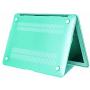 Se7enline MacBook Air 11 inch Cover Rubberized Frosted Soft-Touch Plastic Hard Shell Case for MacBook Air 11.6 A1370, A1465 with Sleeve Bag, Keyboard Cover, Screen Protector, Dust Plug, Aqua Green