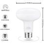 BR30 LED Bulb,12W(100W Equivalent),Soft White Warm 2700k Dimmable,R30 Flood Light Bulbs E26 Lightbulbs,for Recessed Indoor/Outdoor Ceiling Fan (4-Pack)