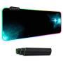 Large RGB Gaming Mouse Pad - Reawul 14 Modes Oversized Glowing Led Extended Mousepad, Anti-Slip Rubber Base and Waterproof Surface, Extra Large Soft Led Computer Keyboard Mouse Mat - 31.5 x 11.8in