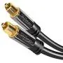 KabelDirekt – 10 feet – Optical Digital Audio Cable (Fiber Optic, TOSLINK, Male to Male, Home Theater, Gold Plated, for PlayStation/PS4 & Xbox – Pro Series)