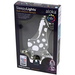 Aloka Giraffe SleepyLight -Color Change 12 Color Pattern LED Decorative Night Light for Kids with Remote