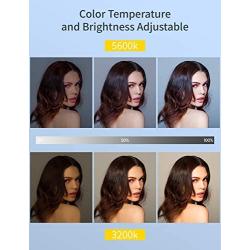 RALENO LED Video Soft Light Panel with LCD Display, for All Camera DSLR Photography, Built-in Battery, Dimmable Brightness Bicolor 3200K-5600K CRI 95+, Ultra-Thin for YouTube Studio Portraits Photo