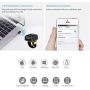 Symcode 2D Bluetooth Wireless QR Barcode Scanner,Portable Ring Wearable Finger 1D 2D Mini Bar Code Reader Scanner Suppot Screen Scanning with Bluetooth & 2.4GHz Wireless & Wired Connection