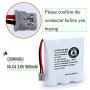 OXWINOU BT-905 BT905 Rechargeable Cordless Handset Phone Battery Compatible with for BBTY0663001 BBTY-0444001 BP-800 BP-905 BT-1006 3.6v 600mAh Ni-CD (3 Pack BT905)