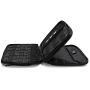 BAGSMART 3-Layer Travel Electronics Cable Organizer with Bag for 7.9'' Tablet, iPad Mini, Hard Drives, Cables, Charger, Kindle, Grey