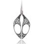 BIHRTC Small Embroidery Scissors Cute Scissors 4.4 Inch Sharp Stainless Steel Sewing Scissors Sheer for Cross Stitch Thread Needlepoint Household Craft Ofiice Black Scissors
