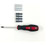 Acrimet Key Cabinet Organizer 256 Positions with Lock (Wall Mount) (256 Smoke Tags Included) (Black Cabinet)