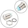 uxcell Momentary Metal Push Button Switch 12mm Mounting Dia 1NO 3-6V Blue LED Light