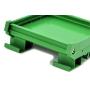 Electronics-Salon DIN Rail Mount Carrier, for 110mm x 72mm PCB, Housing, Bracket.