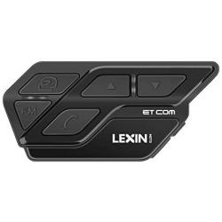 LEXIN 1pcs ET-COM Helmet Bluetooth Headset, Waterproof Motorcycle Communication Systems with DSP CVC Noise Cancelling,1200m Rider-to-Rider Intercom for ATV Snowmobile Ski