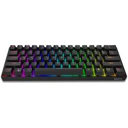 DIERYA DK61E 60% Mechanical Gaming Keyboard, RGB Backlit Wired PBT Keycap Waterproof Type-C Mini Compact 61 Keys Computer Keyboard with Full Keys Programmable (Gateron Optical Blue Switch)