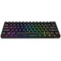 DIERYA DK61E 60% Mechanical Gaming Keyboard, RGB Backlit Wired PBT Keycap Waterproof Type-C Mini Compact 61 Keys Computer Keyboard with Full Keys Programmable (Gateron Optical Red Switch)