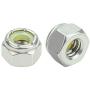 Powlankou 60 Pieces 1/4''-20 Nylon Insert Hex Lock Nuts, 304 Stainless Steel