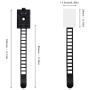 Wire Management Clips with Screw Hole (40 Pack) Adjustable Zip Ties，self Adhesive Nylon Cable Traps(Black)