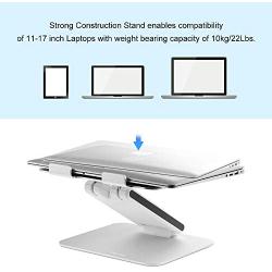 SKYZONAL Aluminum Notebook Desktop Stand Height Adjustable Laptop Stand for Computer PC Notebook MacBook Ipad