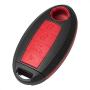 TANGSEN Key Fob Case Cover for INFINITI EX FX X G JX M Q QX Series for NISSAN ALTIMA COUPE ARMADA GTR GT-R MAXIMA MURANO CROSS CABRIOLET PATHFINDER ROGUE SENTRA VERSA 4 Button Keyless Entry Remote