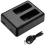 Powerextra Dual Battery Charger with Micro USB Cable for GoPro HERO8 Black GoPro HERO7 Black GoPro HERO6 Black GoPro HERO5, HERO5 Black GoPro Hero 2018