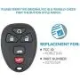 Keyless2Go Replacement for New Keyless Entry Remote Start Car Key Fob for 22733524 KOBGT04A Malibu Cobalt G5 G6 Grand Prix Lacrosse Allure