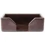 Dacasso Dark Brown Bonded Leather Business Card Holder