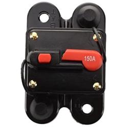 12V-24V DC Circuit Breaker Trolling Motor Auto Car Marine Boat Bike Stereo Audio Inline Fuse Inverter Waterproof with manual reset 150A 150Amp