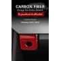 Interior Carbon Fiber Car Storage Box Panel Trim Sticker Styling,Red