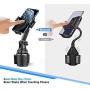 [Upgraded Version] Cup Holder Phone Mount,Miracase Long Neck Never Shake Car Cup Phone Holder Cradle Car Mount for iPhone 12/12 Pro max/11 Pro/XR/XS Max/X/8/7 Plus/6/Samsung S10/Note 9/S8/S7,GPS etc