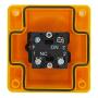 mxuteuk 22mm 1NC 1NO Red Mushroom Emergency Stop Push Button Switch AC 660V 10A Switch Station Box，1 Years Warranty HB2-ES545-BOX-Y