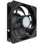 Cooler Master SickleFlow 120 V2 All-Black 120mm Square Frame Fan with Air Balance Curve Blade Design, Sealed Bearing, PWM Control for Computer Case & Liquid Radiator