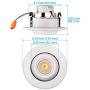 TORCHSTAR 4 Inch 10W Adjustable LED Recessed Downlight, Eyeball Retrofit Recessed Lighting, CRI90+, ETL, Energy Star, JA8 & Title 24 Listed Dimmable Recessed Ceiling Light, 2700K Soft White, Pack of 4 TORCHSTAR 4 Inch 10W Adjustable LED Recessed Downlight, Eyeball Retrofit Recessed Lighting, CRI90+, ETL, Energy Star, JA8 & Title 24 Listed Dimmable Recessed Ceiling Light, 2700K Soft White, Pack of 4
