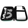 iMangoo Shockproof Carrying Case Hard Protective EVA Case Impact Resistant Travel 12000mAh Bank Pouch Bag USB Cable Organizer Earbuds Sleeve Pocket Accessory Smooth Coating Zipper Wallet Mint