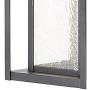 Home Decorators Collection Black Medium Outdoor Seeded Glass Dusk to Dawn LED Wall Lantern
