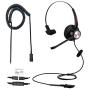 Emaiker Corded RJ9 Telephone Headset One Ear with Noise Cancelling Microphone RJ9 4-Pins Jack for Office Landline Phones for Avaya PolyCom Nortel Altigen Toshiba Siemens IP Desk Phones