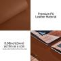 Leather Desk Pad Protector,Mouse Pad,Office Desk Mat,Non-Slip PU Leather Desk Blotter,Laptop Desk Pad,Waterproof Desk Writing Pad for Office and Home (Brown,23.6'' x 13.7'')