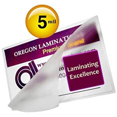 Qty 500 Postal Card Laminating Pouches 3-9/16 x 5-5/16 Hot Laminator Sleeves 5 Mil